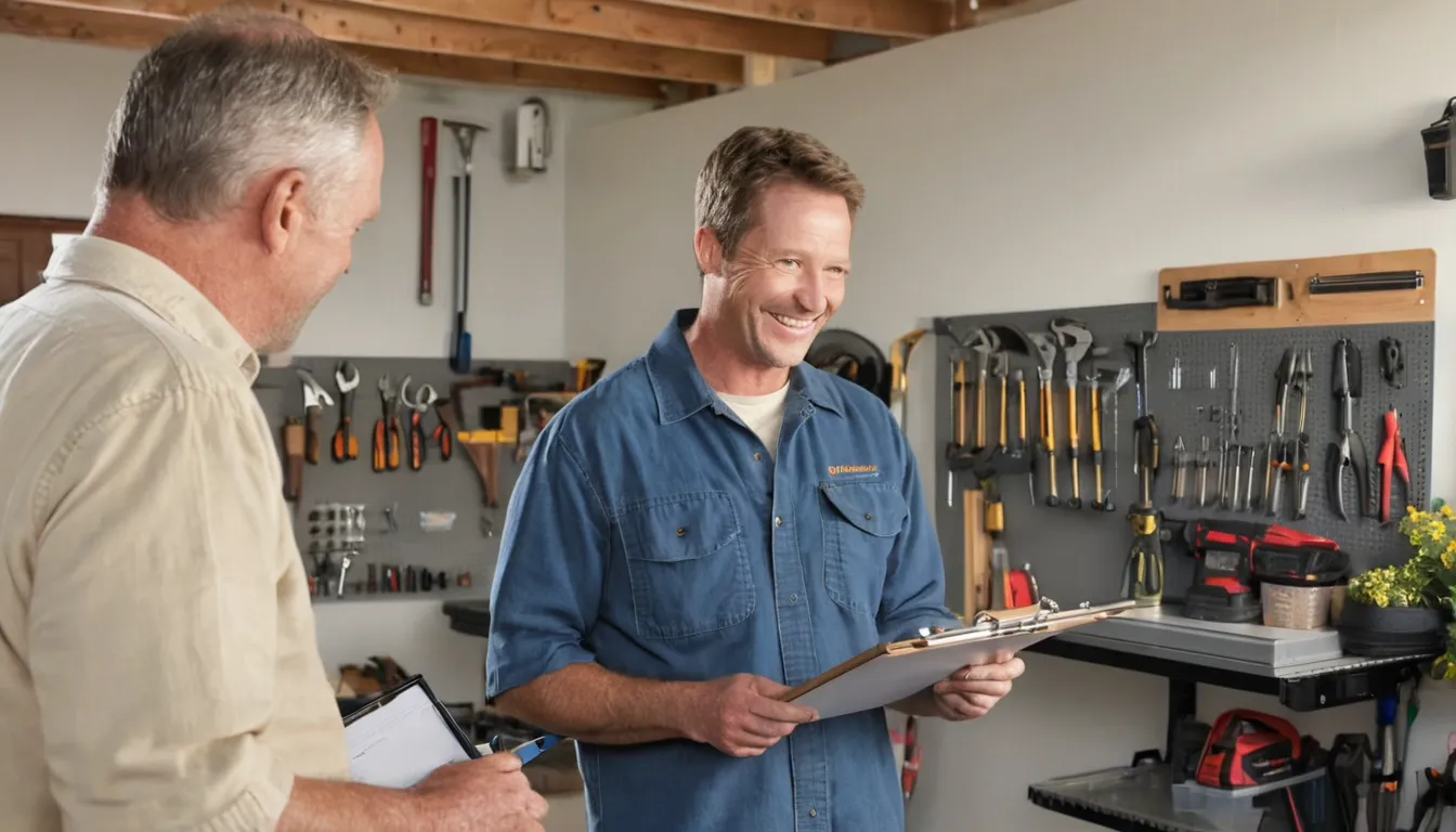 A provider reviewing a written quote with a homeowner near Gloucester City